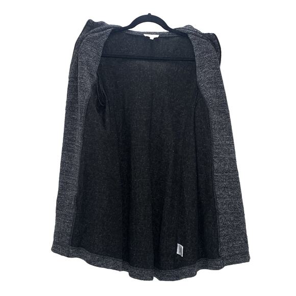 EILEEN FISHER Terrazo Stretch Ripple Jacket M Heather Gray Full Zip Hoodie EUC - Picture 4 of 8